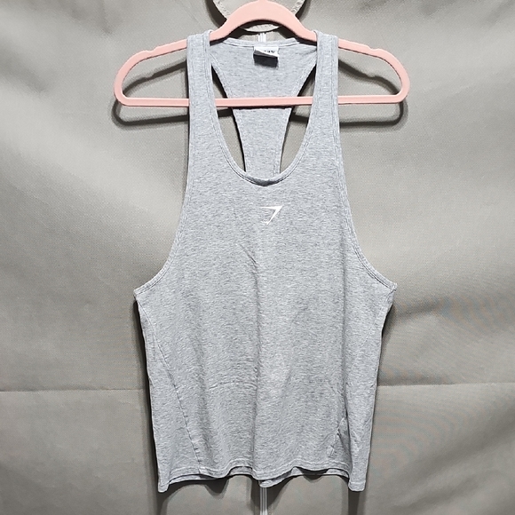 ⭕️Mens Gymshark Light Gray Tank Top - Picture 1 of 4